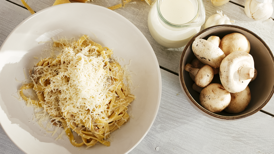 Tagliatelle z gobami