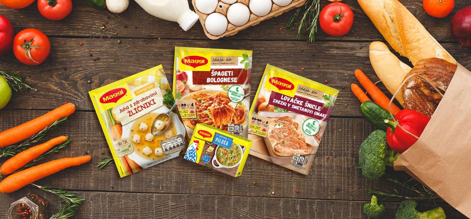 Odkrijte raznovrstno ponudbo izdelkov MAGGI Slovenia