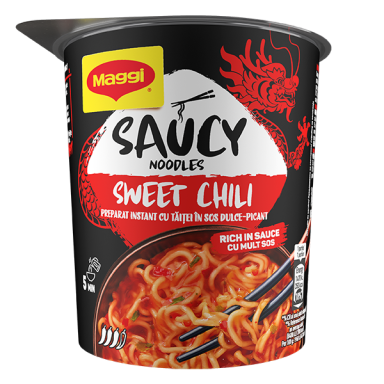 MAGGI Saucy Noodles, instant rezanci v sladko-pikantni omaki, lonček_1