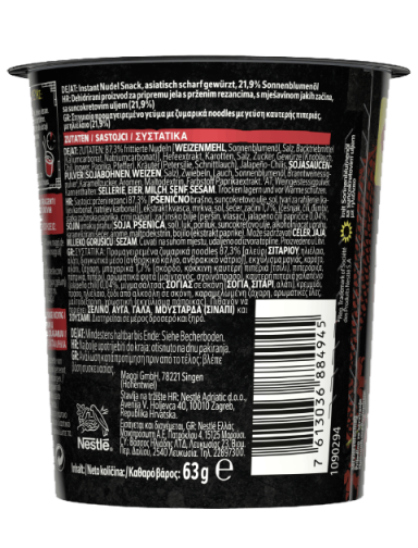 MAGGI Magic Asia Noodles, instant rezanci s čilijem, lonček, 63 g_BOP