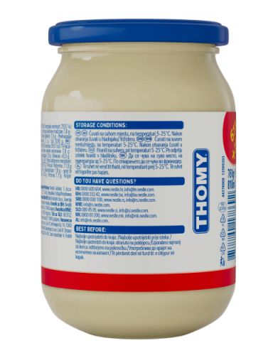 Majoneza THOMY, stekleni kozarec 761 g (611 g + 150 g gratis)_BOP