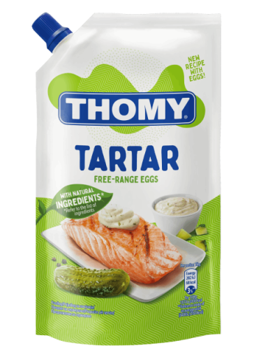 Omaka s kislimi kumaricami THOMY Tartar, vrečka z zamaškom 220 g_FOP