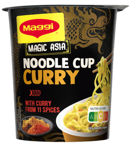 MAGGI Magic Asia Noodles, instant rezanci s karijevimi začimbami, lonček, 63 g