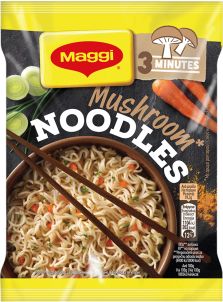 MAGGI Noodles, instant rezanci z okusom gob, vrečka 59.2 g