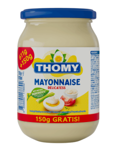 Majoneza THOMY, stekleni kozarec 761 g (611 g + 150 g gratis)