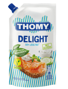 Majoneza brez jajc THOMY Delight, vrečka z zamaškom 220 g