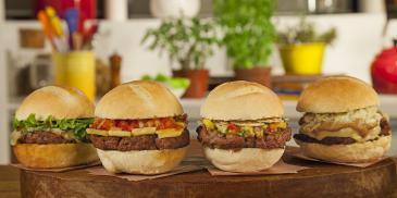 Goveji burger z zelenjavo
